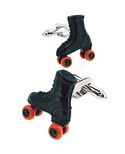 Gemelolandia | Gemelos para Camisa Roller Skate Patines Gemelos Originales Para Camisas | Para Hombres y Niños | Regalos Para Bodas, Comuniones, Bautizos y Otros Eventos