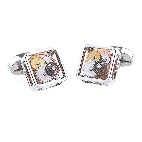 Gemelos Cuadrados Reloj Movimiento Forma Gemelos para San Valentín Festival Cumpleaños Aniversario Regalo de graduación Diseño clásico Combina con tu Traje Gemelos Cuadrados Reloj Movimiento Forma Gemelos para San Valentín Festival Cumpleaños Aniversario Regalo de graduación Diseño clásico Combina con tu Traje