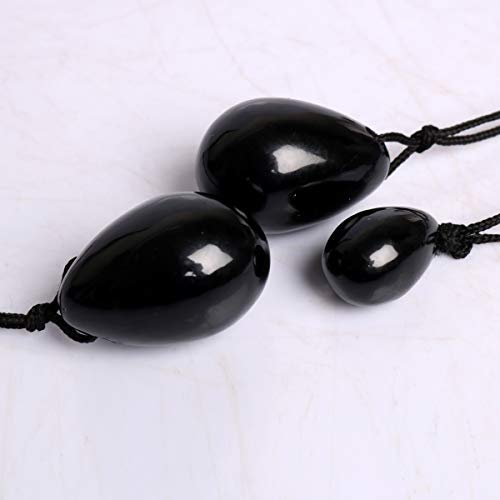 Gemhub Negra Obsidiana Yoni Egg Massage Stone 3PCS Natural Chakra Healing Yoga Ejercicio Huevos Para entrenar músculos pélvicos Ejercicio Kegel Gemhub Negra Obsidiana Yoni Egg Massage Stone 3PCS Natural Chakra Healing Yoga Ejercicio Huevos Para entrenar músculos pélvicos Ejercicio Kegel
