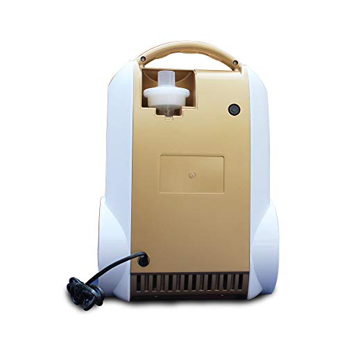 Generador de concentrador de oxígeno portátil de grado médico 1-5L/min 90% ± 3% máquina de alta concentración con función aniónica, bajo ruido y silencioso para uso en el hogar
