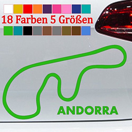 Generic Andorra Pas de la Casa Race Track Umriss Layout 18 colores 5 tamaños