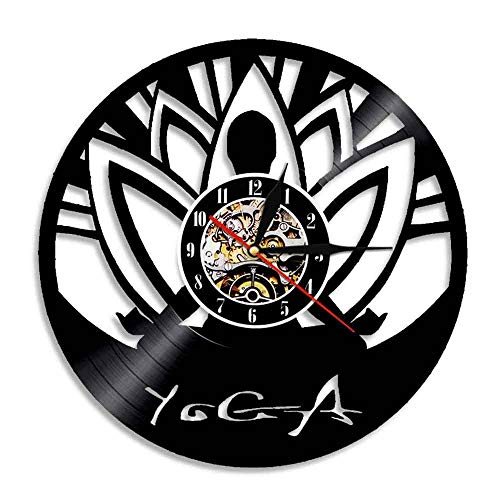 Generic Brands Relojes de Pared Meditación del Yoga del Loto Disco de Vinilo Retro Pegatina Pared Modernos DIY de Adhesivo de Etiqueta de Decoración llenado Vacía 12 Pulgada(Sin Luces) Generic Brands Relojes de Pared Meditación del Yoga del Loto Disco de Vinilo Retro Pegatina Pared Modernos DIY de Adhesivo de Etiqueta de Decoración llenado Vacía 12 Pulgada(Sin Luces)