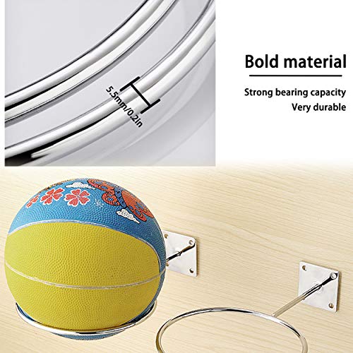 Generic Brands Soporte de Pared para balones de Baloncesto Estable y Resistente al Desgaste para el Almacenamiento en Estadio Generic Brands Soporte de Pared para balones de Baloncesto Estable y Resistente al Desgaste para el Almacenamiento en Estadio