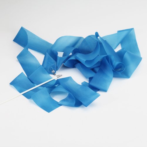 Generic - Gym danza cinta gimnástica rítmica streamer vara baton twirling partido del año nuevo chino -, color azul Generic - Gym danza cinta gimnástica rítmica streamer vara baton twirling partido del año nuevo chino -, color azul