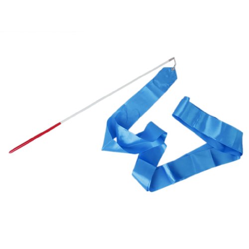 Generic - Gym danza cinta gimnástica rítmica streamer vara baton twirling partido del año nuevo chino -, color azul Generic - Gym danza cinta gimnástica rítmica streamer vara baton twirling partido del año nuevo chino -, color azul