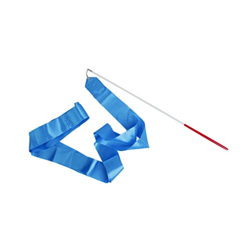 Generic - Gym danza cinta gimnástica rítmica streamer vara baton twirling partido del año nuevo chino -, color azul Generic - Gym danza cinta gimnástica rítmica streamer vara baton twirling partido del año nuevo chino -, color azul
