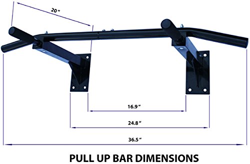 Generic NV _ 1001002602 _ YC-UK2 ation GY Barra de hierro Ise I Nueva montado en la pared Ar sintética Pull Up Chin Up Push Ups barbilla gimnasio ejercicio USH U estación de dominadas nuevo Wal