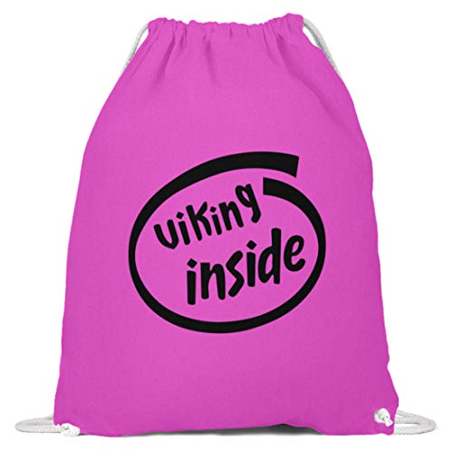 Género Viking Inside - Bolsa de algodón para gimnasio, color fucsia, tamaño 37cm-46cm