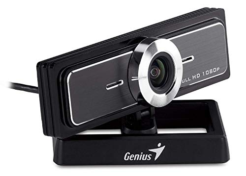 Genius WideCam F100 - Webcam (12 MP, 1920 x 1080 Pixeles, 30 fps, USB 2.0, Negro, CMOS)