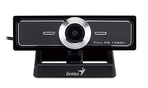 Genius WideCam F100 - Webcam (12 MP, 1920 x 1080 Pixeles, 30 fps, USB 2.0, Negro, CMOS)