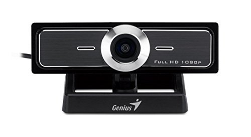 Genius WideCam F100 - Webcam (12 MP, 1920 x 1080 Pixeles, 30 fps, USB 2.0, Negro, CMOS)