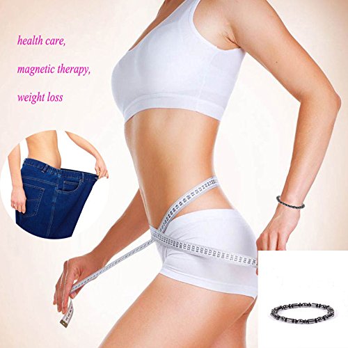 Genuiskids 1 x pérdida de Peso de la Terapia magnética Redonda Piedra Pulsera Salud Cuidado Negro Genuiskids 1 x pérdida de Peso de la Terapia magnética Redonda Piedra Pulsera Salud Cuidado Negro
