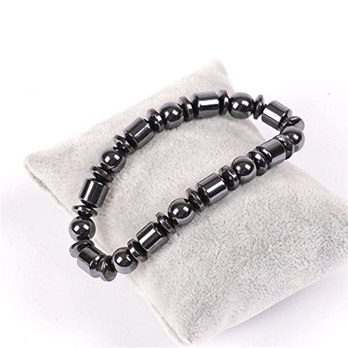 Genuiskids 1 x pérdida de Peso de la Terapia magnética Redonda Piedra Pulsera Salud Cuidado Negro Genuiskids 1 x pérdida de Peso de la Terapia magnética Redonda Piedra Pulsera Salud Cuidado Negro