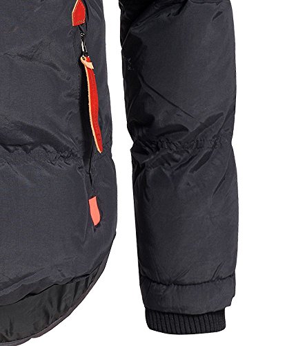 Geographical Norway - Chaqueta acolchada de invierno para hombre, con capucha Negro L Geographical Norway - Chaqueta acolchada de invierno para hombre, con capucha Negro L