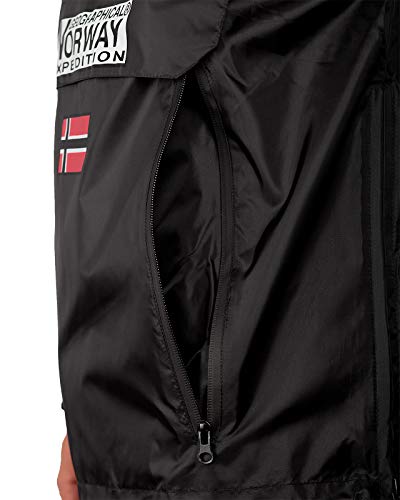 Geographical Norway Chaqueta cortavientos para hombre Negro XL Geographical Norway Chaqueta cortavientos para hombre Negro XL