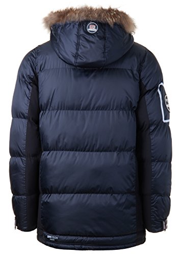 Geographical Norway – Chaqueta de plumas, chaqueta de invierno exterior, chaqueta funcional para hombre azul marino Small