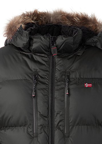 Geographical Norway – Chaqueta de plumas, chaqueta de invierno exterior, chaqueta funcional para hombre negro/negro L Geographical Norway – Chaqueta de plumas, chaqueta de invierno exterior, chaqueta funcional para hombre negro/negro L