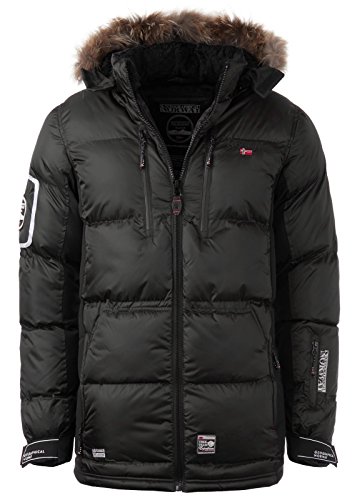 Geographical Norway – Chaqueta de plumas, chaqueta de invierno exterior, chaqueta funcional para hombre negro/negro L Geographical Norway – Chaqueta de plumas, chaqueta de invierno exterior, chaqueta funcional para hombre negro/negro L