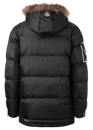 Geographical Norway – Chaqueta de plumas, chaqueta de invierno exterior, chaqueta funcional para hombre negro/negro M