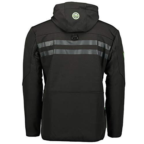 Geographical Norway - Chaqueta Rainman Turbo-Dry para hombre con tejido softshell y capucha Negro M Geographical Norway - Chaqueta Rainman Turbo-Dry para hombre con tejido softshell y capucha Negro M
