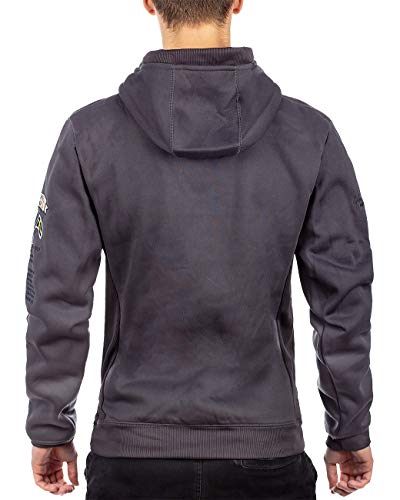 Geographical Norway Sudadera con capucha para hombre gris oscuro L
