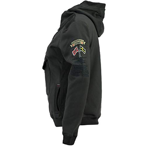 Geographical Norway Sudadera DE Hombre GYMCLASS Gris Oscuro M Geographical Norway Sudadera DE Hombre GYMCLASS Gris Oscuro M