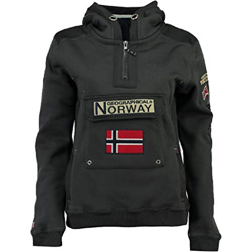 Geographical Norway Sudadera DE Hombre GYMCLASS Gris Oscuro M Geographical Norway Sudadera DE Hombre GYMCLASS Gris Oscuro M