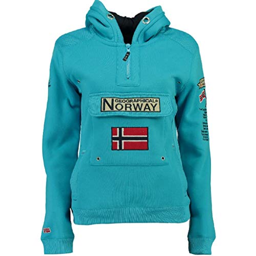 Geographical Norway Sudadera DE Mujer GYMCLASS Azul Cielo L Geographical Norway Sudadera DE Mujer GYMCLASS Azul Cielo L
