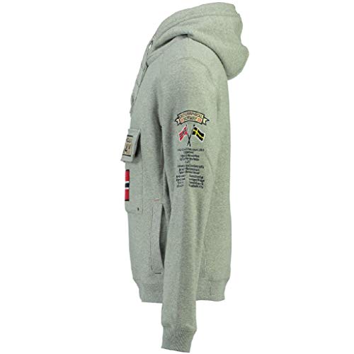 Geographical Norway Sudadera GYMCLASS DE Hombre Gris Melange Talla L