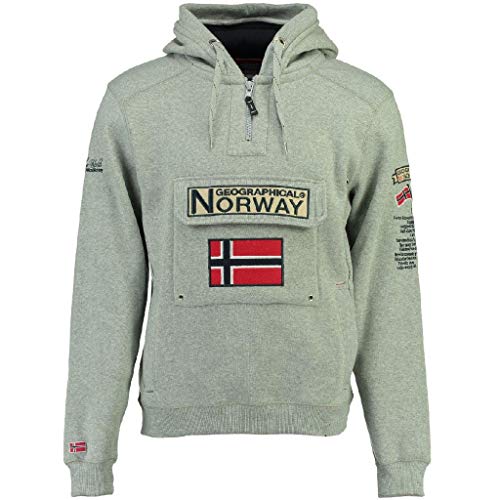 Geographical Norway Sudadera GYMCLASS DE Hombre Gris Melange Talla L Geographical Norway Sudadera GYMCLASS DE Hombre Gris Melange Talla L