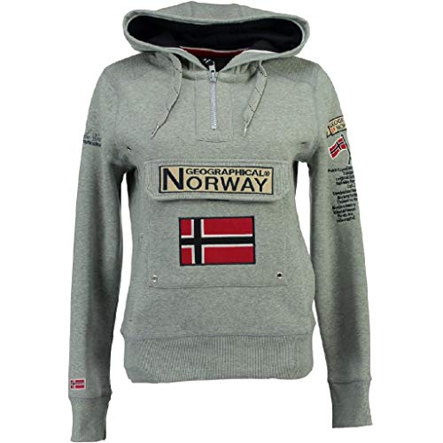 Geographical Norway Sudadera GYMCLASS DE Mujer Gris Melange Talla L