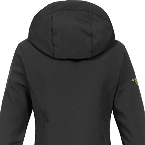 Geographical Norway Touna B - Chaqueta de tejido softshell con capucha para mujer Negro XL