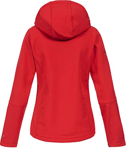 Geographical Norway Touna B - Chaqueta de tejido softshell con capucha para mujer rojo L