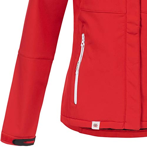 Geographical Norway Touna B - Chaqueta de tejido softshell con capucha para mujer rojo L