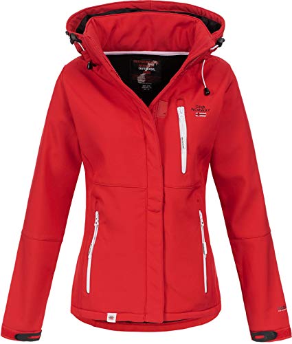 Geographical Norway Touna B - Chaqueta de tejido softshell con capucha para mujer rojo L Geographical Norway Touna B - Chaqueta de tejido softshell con capucha para mujer rojo L