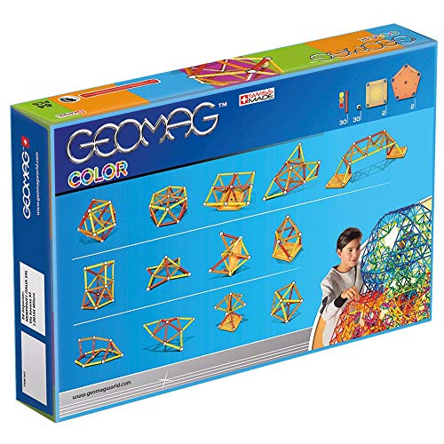 Geomag Classic Color Construcciones magnéticas y juegos educativos, 64 piezas (262), Multicolor
