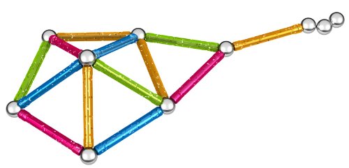 Geomag Classic Glitter Construcciones magnéticas y juegos educativos, 30 piezas (531), Multicolor