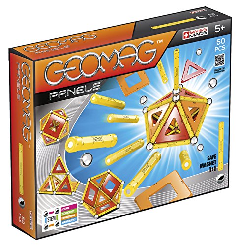 Geomag Classic Panels Juego de Construcción Educativo, 50 piezas (461), Multicolor Geomag Classic Panels Juego de Construcción Educativo, 50 piezas (461), Multicolor