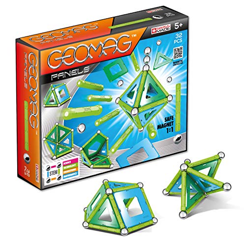 Geomag- Classic Panels Juego de Construcción Educativo, Multicolor, 32 piezas (460) , color/modelo surtido Geomag- Classic Panels Juego de Construcción Educativo, Multicolor, 32 piezas (460) , color/modelo surtido