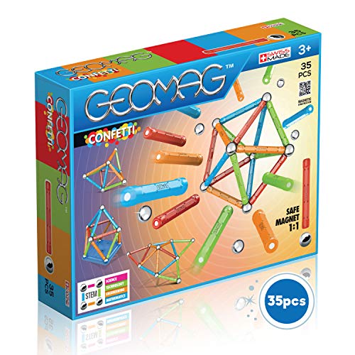 Geomag Confetti Construcciones magnéticas y juegos educativos, 50 piezas (352), Multicolor Geomag Confetti Construcciones magnéticas y juegos educativos, 50 piezas (352), Multicolor
