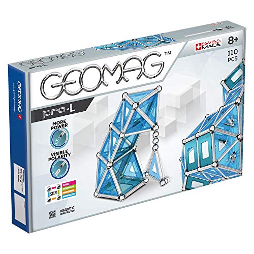 Geomag Pro-L Construcciones magnéticas y juegos educativos, 110 Piezas (24), Multicolor Geomag Pro-L Construcciones magnéticas y juegos educativos, 110 Piezas (24), Multicolor