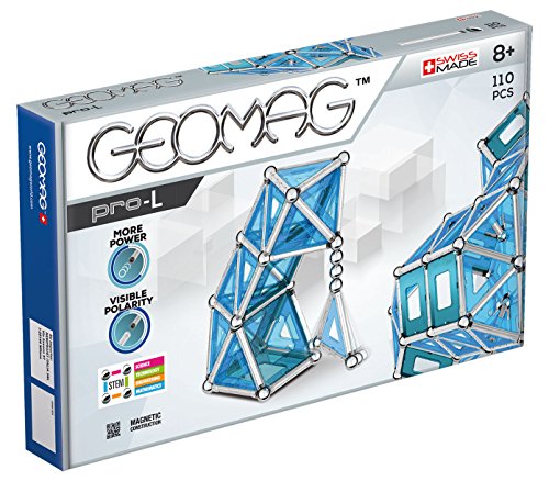 Geomag Pro-L Construcciones magnéticas y juegos educativos, 110 Piezas (24), Multicolor Geomag Pro-L Construcciones magnéticas y juegos educativos, 110 Piezas (24), Multicolor