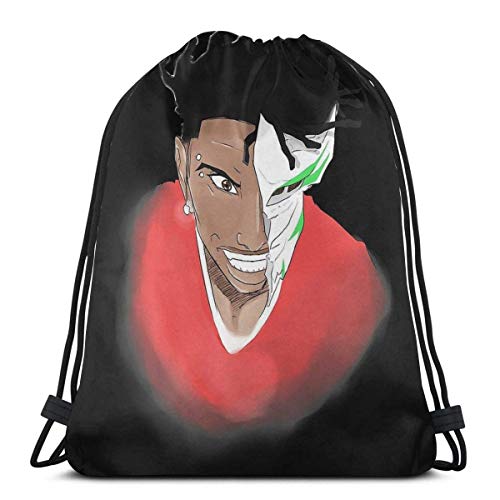 GeorgoaKunk Mochila Deportiva Plegable Impermeable sin Nombre Bolsa de Gimnasio Mochila con cordón