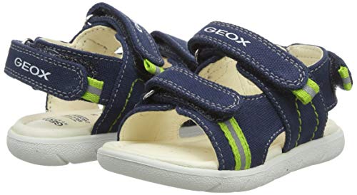 Geox B Sandal ALUL Boy C, Sandalias de Punta Descubierta Bebé-Niños, Azul (Navy C4002), 21 EU