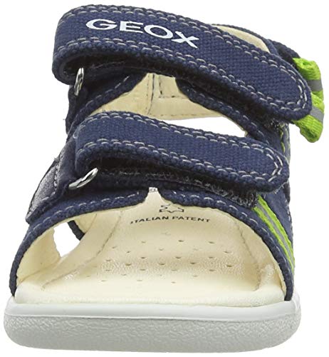 Geox B Sandal ALUL Boy C, Sandalias de Punta Descubierta Bebé-Niños, Azul (Navy C4002), 21 EU