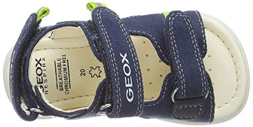 Geox B Sandal ALUL Boy C, Sandalias de Punta Descubierta Bebé-Niños, Azul (Navy C4002), 21 EU