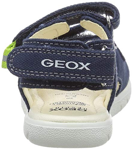 Geox B Sandal ALUL Boy C, Sandalias de Punta Descubierta Bebé-Niños, Azul (Navy C4002), 21 EU