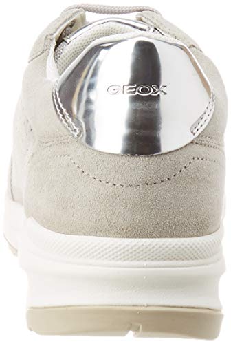 Geox D AIRELL B, Zapatillas Mujer, Gris (Lt Grey C1010), 37 EU