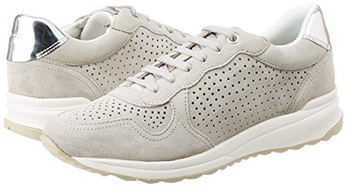 Geox D AIRELL B, Zapatillas Mujer, Gris (Lt Grey C1010), 37 EU Geox D AIRELL B, Zapatillas Mujer, Gris (Lt Grey C1010), 37 EU