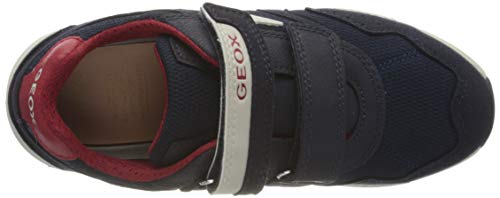 Geox J ALBEN Boy C, Zapatillas Niños, Azul (Navy/Red C0735), 35 EU Geox J ALBEN Boy C, Zapatillas Niños, Azul (Navy/Red C0735), 35 EU